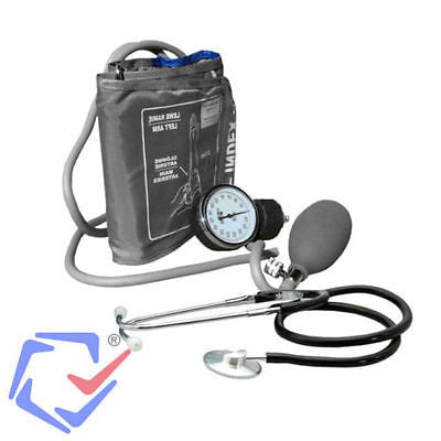 GESS Aneroid Sphygmomanometer Analog Manual Blood Pressure Monitor Upper Arm with Cuff Stethoscope Manual Blood Pressure Gauge Gess