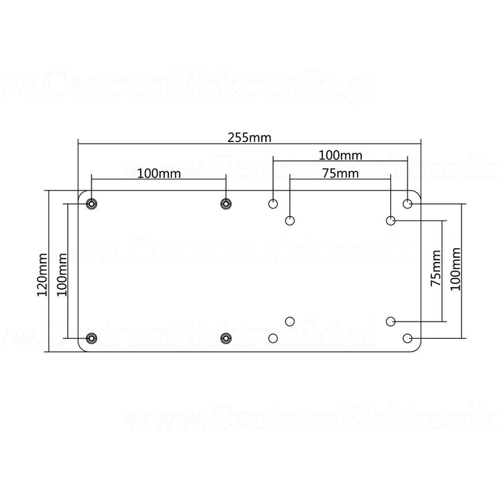 VESA Adapter für Maclean MC-721, schwarz NUC MAC mini