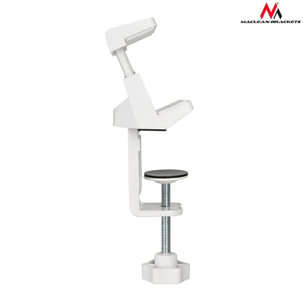 Maclean Brackets MC-808 Support de bureau pour multiprise blanc