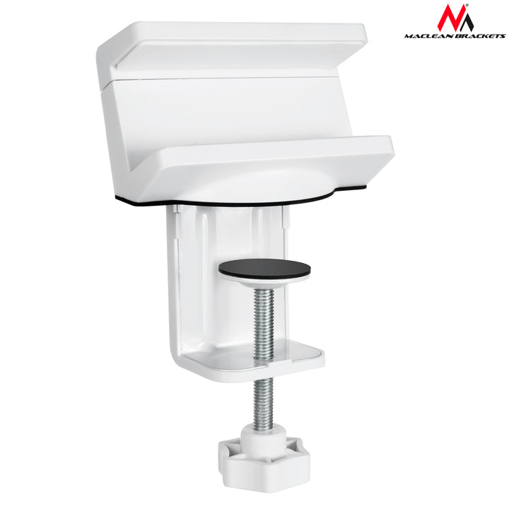 Maclean Brackets MC-808 Support de bureau pour multiprise blanc