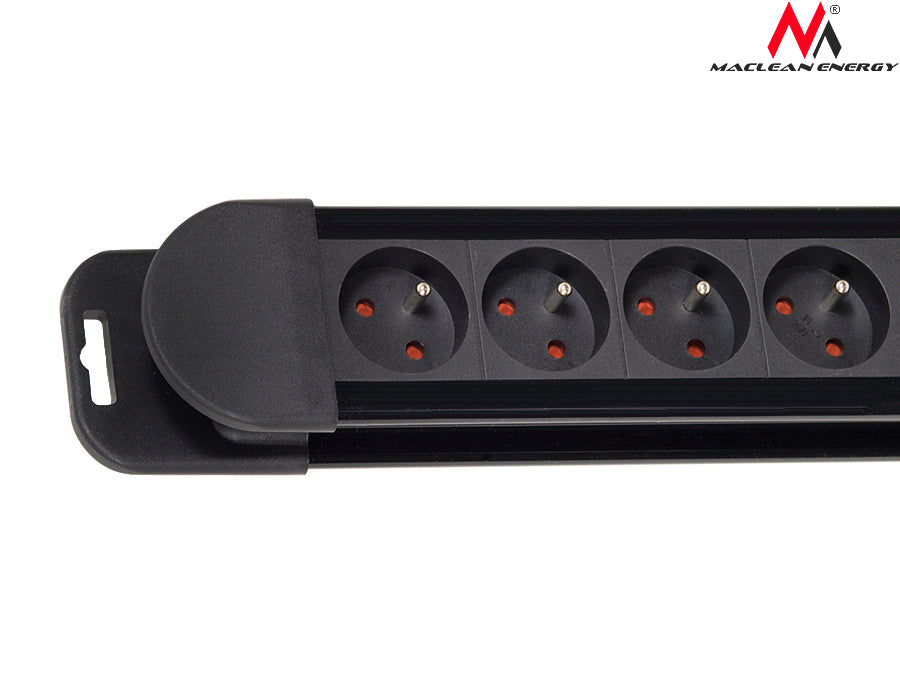 Power strip 8 sockets, illuminated switch, protection for children