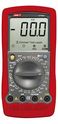 Le compteur numérique professionnel UT58C - UNI-T UT58C fabriqué par Uni-t est un multimètre universel doté de nombreuses fonctions de mesure.