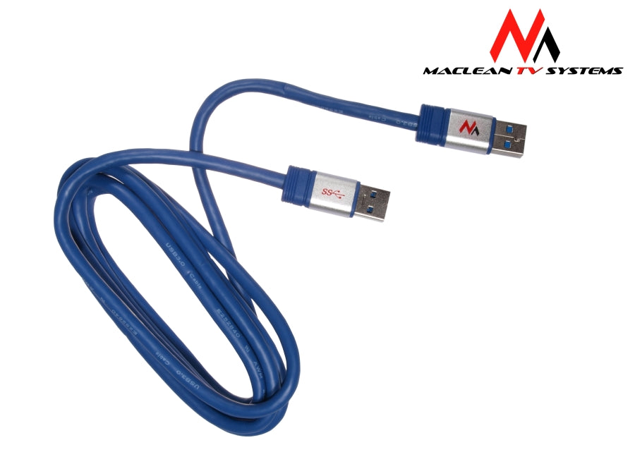 Maclean MCTV-606 Premium 1,8 m Câble USB 3.0 AM 5 Gb/s Charge de transfert de données