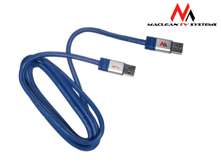 Maclean MCTV-606 Premium Cable USB 3.0 de 1,8 m Carga de transferencia de datos AM 5 Gb/s