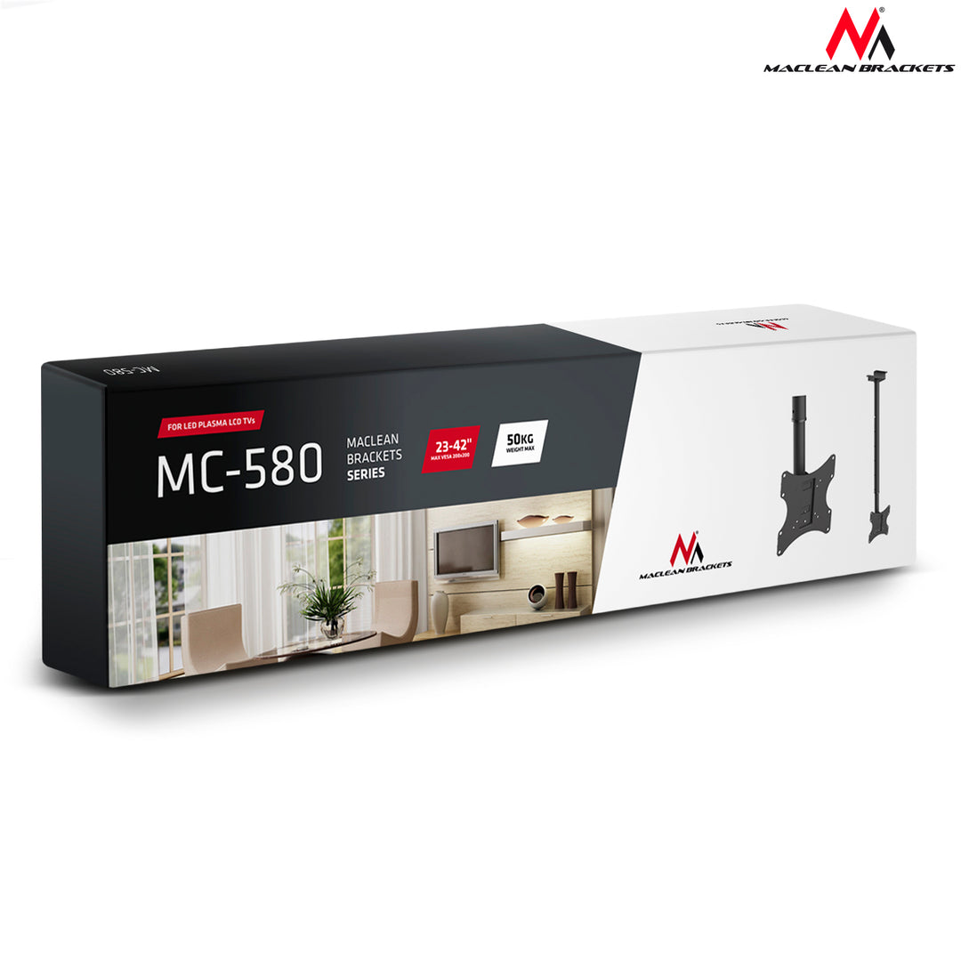 Maclean MC-580 High Quality Ceiling TV LCD / LED max. 50kg 17" - 37"