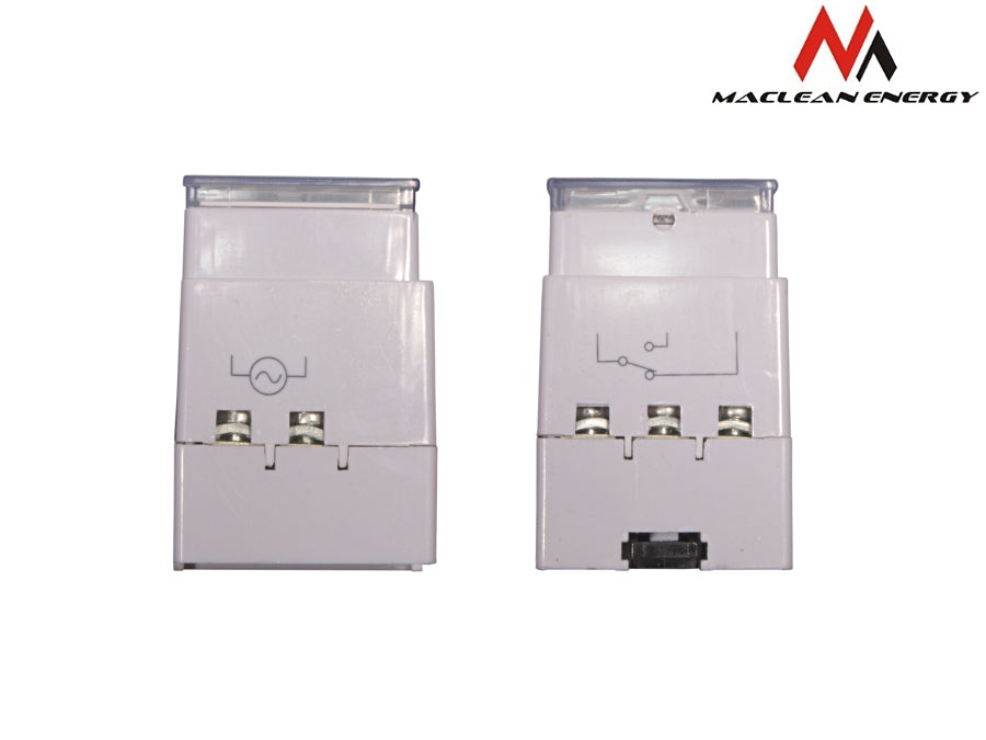 MacLean - MCE09 - Timer de commutation programmable numérique pour DIN Rail - 10 programmes - Batterie de sauvegarde