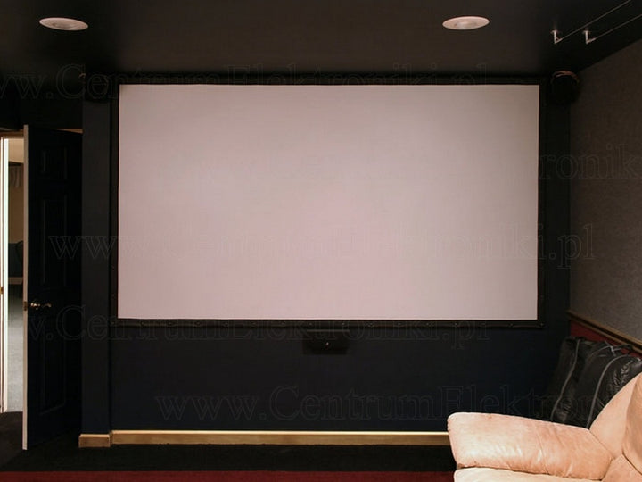 Maclean MC-591 Heimkino-Set Leinwand 240 x 180 cm + Projektorhalterung Rollo Full HD 3D 4K