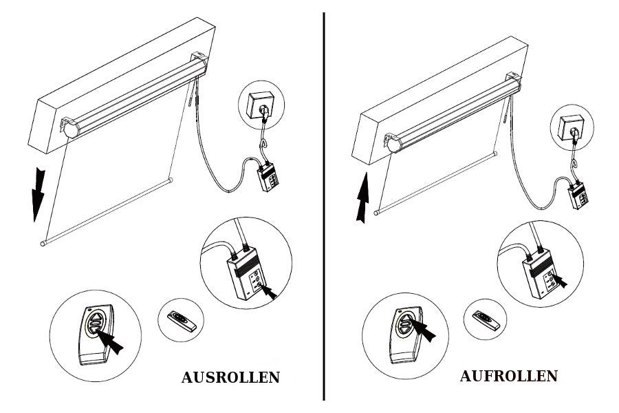 Maclean MC-591 Heimkino-Set Leinwand 240 x 180 cm + Projektorhalterung Rollo Full HD 3D 4K