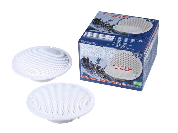 Enceintes de plafond étanches 80W 2 pièces VELLEMAN