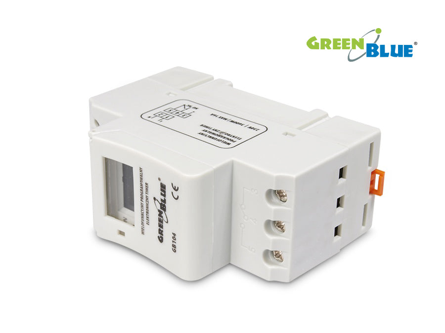 Elektronische programmeerbare DIN Timer Switch LCD SPDT 16A 3600W Oplaadbare batterij