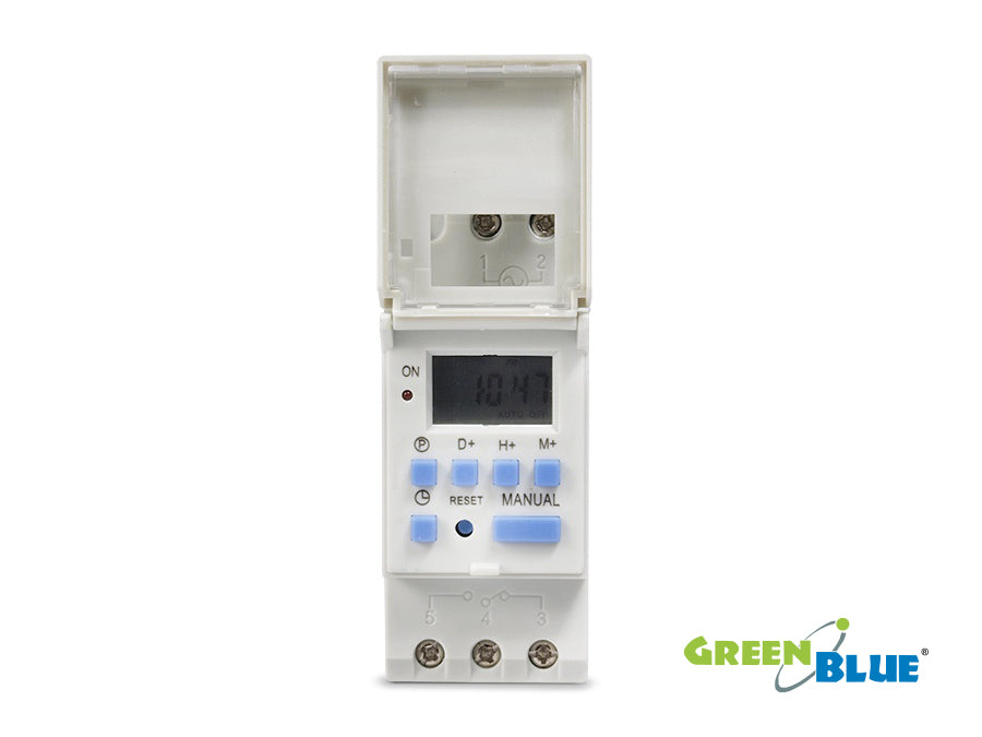 Elektronische programmeerbare DIN Timer Switch LCD SPDT 16A 3600W Oplaadbare batterij