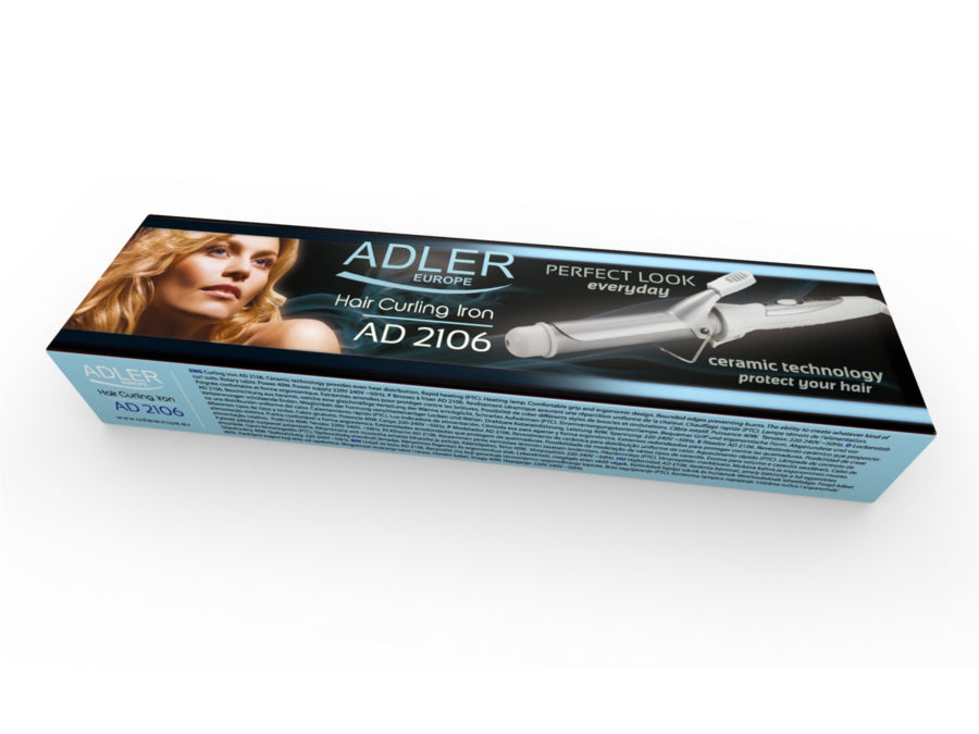 Adler AD2106 - Rizador de pelo 25 mm Revestimiento cerámico