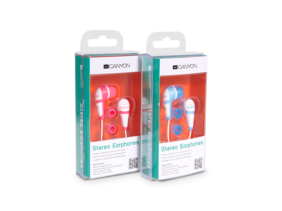 CNR-EP04N In-Ear Hoofdtelefoon Stereo Oordoppen Oordoppen Silicone 1.16m 3.5mm Jack