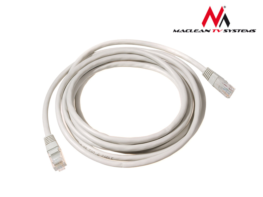 Cavo di rete UTP LAN CAT5e, chiuso con spine RJ45, grigio - 20m MCTV-650