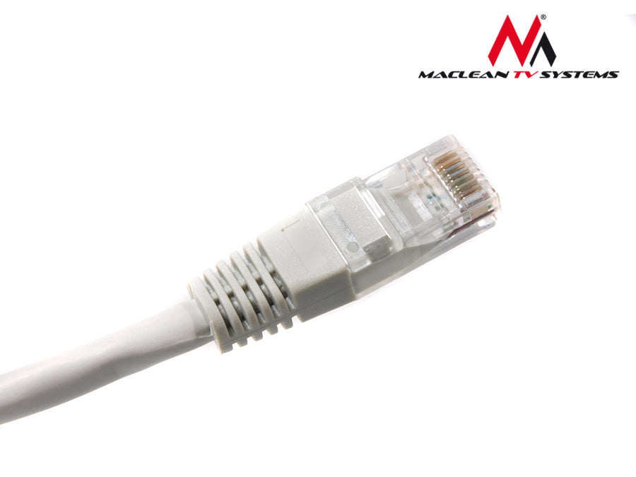 Câble réseau UTP LAN CAT5e, fermé avec les fiches RJ45, gris-20m MCTV-650