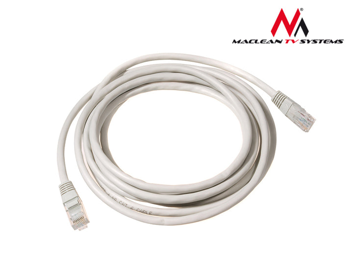 UTP LAN CAT6 network cable with RJ45 connectors, gray - 15m