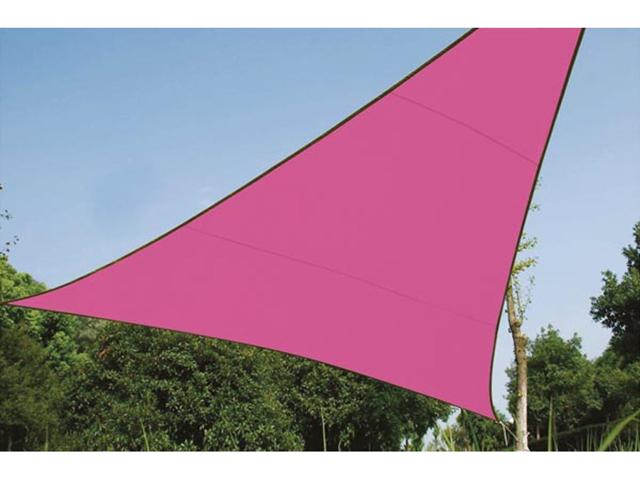 Velleman GSS3360 Sun Shade Sail Triangle 3.6m x 3.6m Anti UV Triangular Cream Colour Sturdy Polyester Waterproof Weatherproof