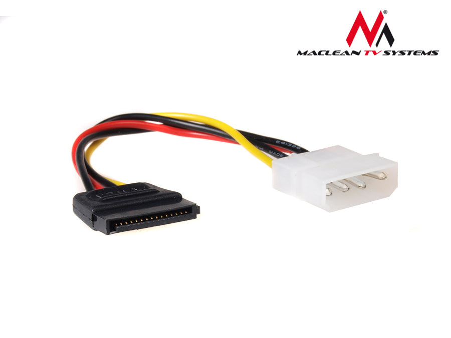 Câble adaptateur d'alimentation Molex SATA MCTV-633 femelle MOLEX 4 broches - connecteur de lecteur dur/optique SATA 15 broches mâle