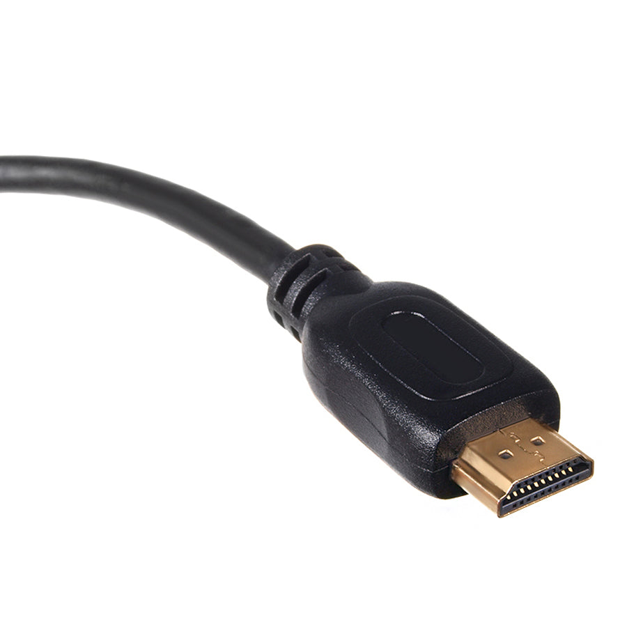 HDMI A 1.4 Audio Video Cable Slim 3D Gold Ultra Full HD 2m 4K Ethernet HEC Flexibel