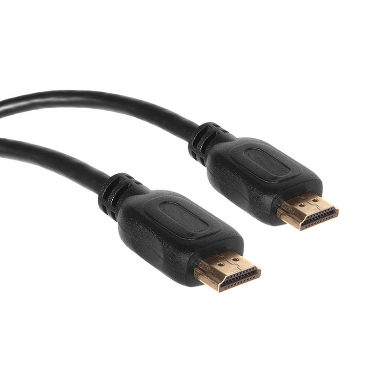 HDMI A 1.4 Audio Video Cable Slim 3D Gold Ultra Full HD 2m 4K Ethernet HEC Flexibel