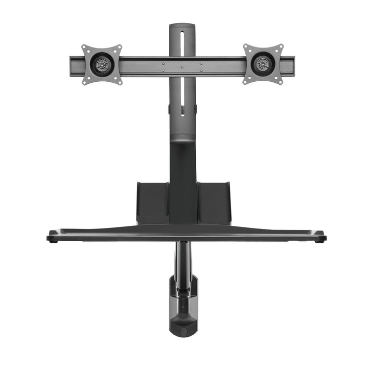 Maclean MC-633 Soporte para monitor Montaje en pared Estante para teclado Estación de trabajo con soporte para sentarse VESA 17" - 32"