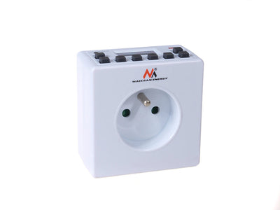 Minuterie numérique programmable Schuko 3600W max 156 programmes Maclean Energy MCE30