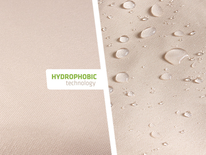 UV poliéster jardín sombra vela 5m triángulo GreenBlue GB502 crema.