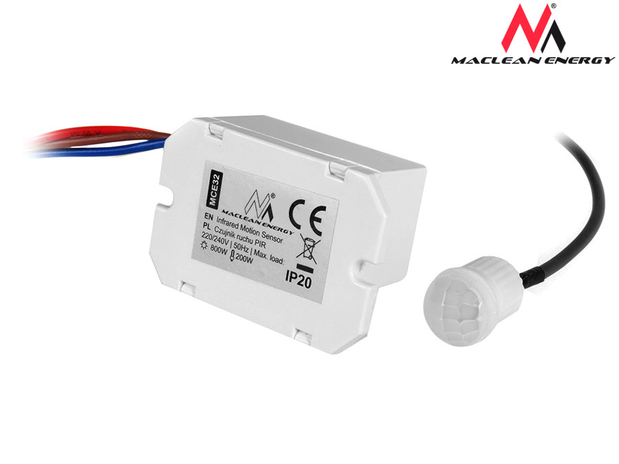 MacLean MCE32 PIR Switch Box Auto Switch Box 800W 360 ° PIR Motion Detector Sensor beveiligingslicht