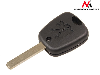 Coque de clé Maclean MC104 pour Peugeot 106, 207, 307, 406, 2 boutons : verrouiller/déverrouiller