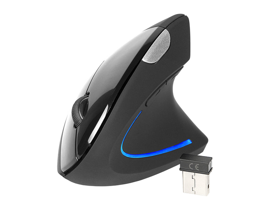 Ratón inalámbrico ergonómico con retroiluminación USB Flipper RF Nano USB, Óptico, PC, 1600 DPI, Rueda