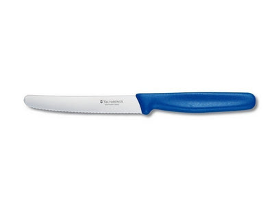 Couteau Victorinox 11 cm Bleu 1 pièce Type de lame: ondulé