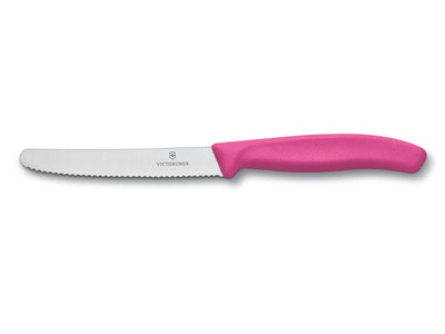 Victorinox Universal Messer, gezackt, 11 cm, rosa, 6.7836.l115