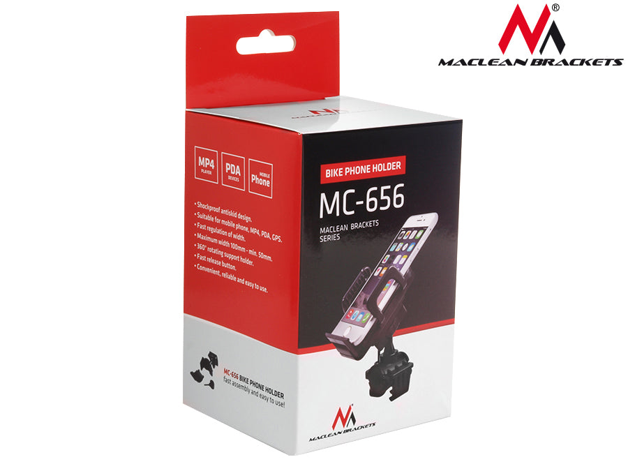 MACLEAN BRACKETS MC-656 BICYLLE TELLEDPORD MOTHBAR MONT - Universal avec pince pour moto à vélo