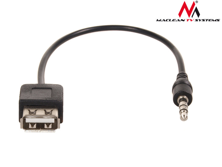 Maclean MCTV-693 Plug adapter jack USB socket OTG CABLE WIRE JACK 3.5mm AUX