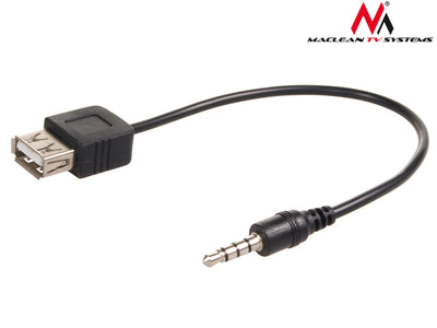 Maclean MCTV-693 Stekkeradapteraansluiting USB-aansluiting OTG-KABEL DRAADJACK 3,5 mm AUX