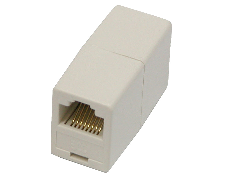 Gouden connector RJ-45 ronde socket-socket 8p8c RJ45