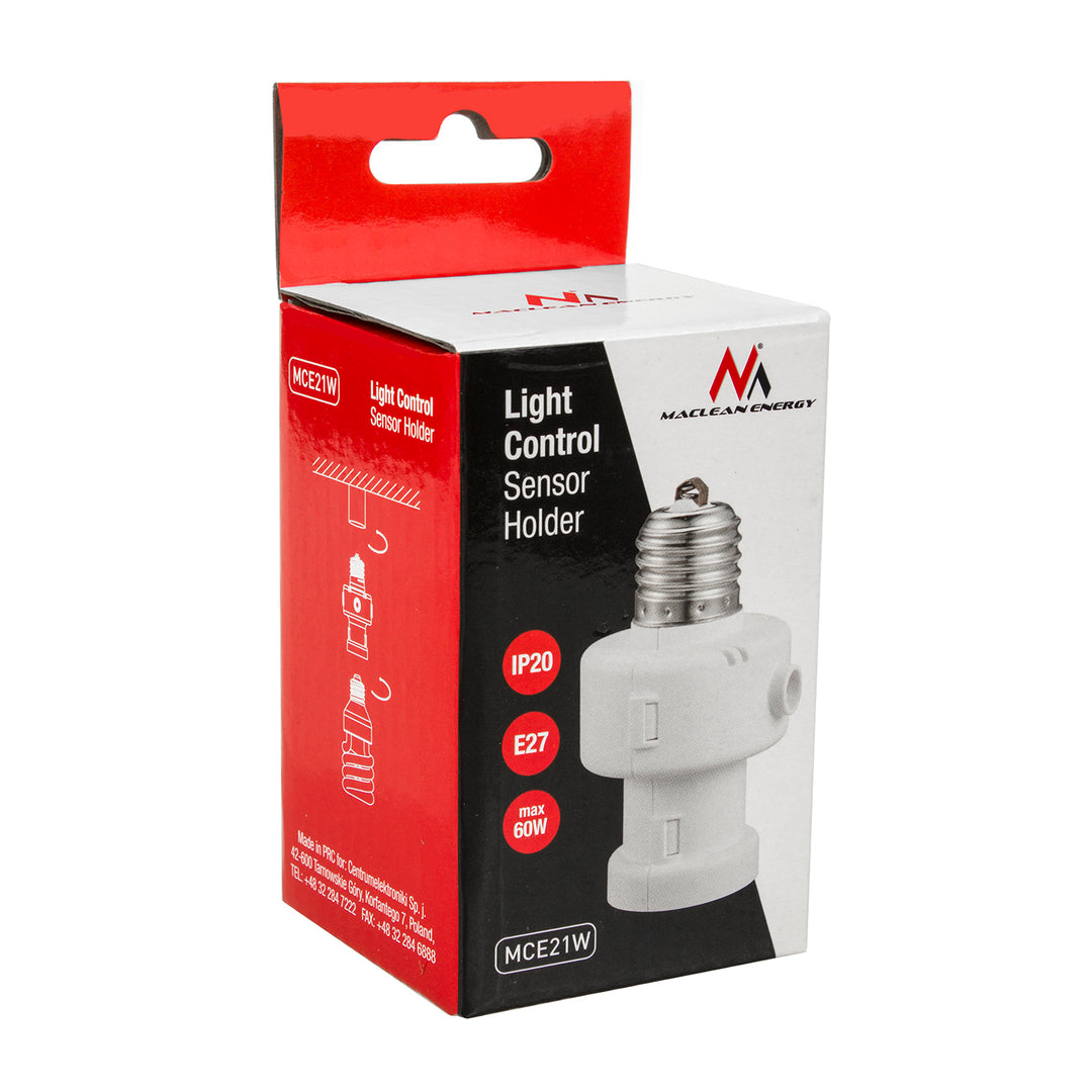 Sensore crepuscolare Maclean Energy MCE21 per lampadina classe IP20