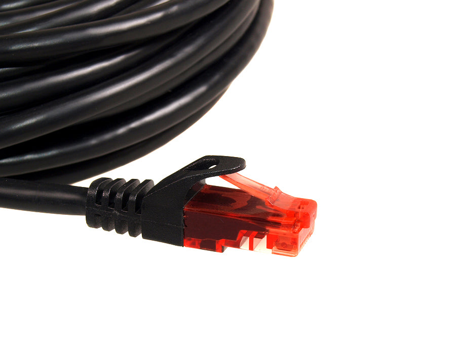 Cable de Red Patch Cord UTP Cat.6e 24AWG, 2 x RJ45 Macho negro de 3 m Maclean MCTV-742