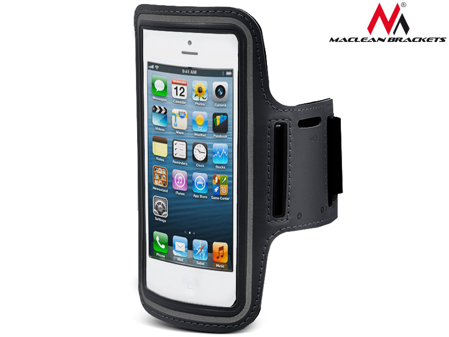 Maclean MC-405 Running Gym Phone Arm Band Holder-Schwarz