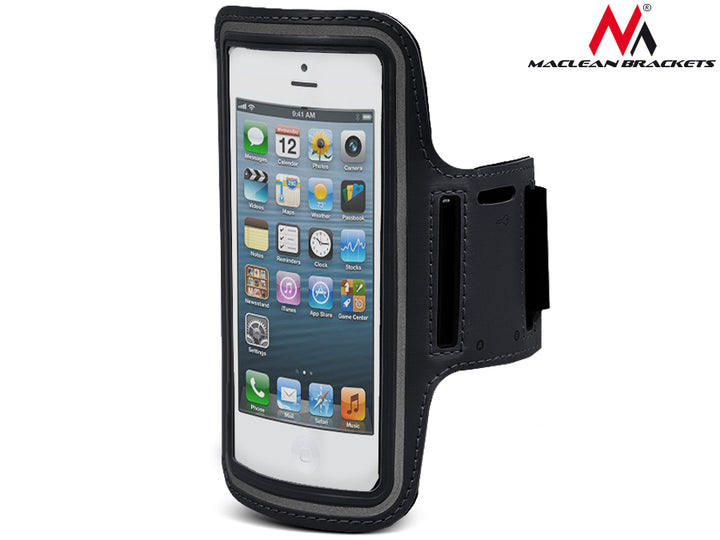 Maclean MC-405 Running Gym Phone Arm Band Holder - Black