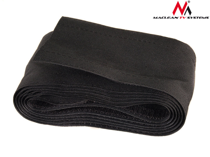 Maclean MCTV-677 Black Velcro Cable Sock Cable Organizer Cable Cover Floor Velcro Security Cable 2m 105mm Black