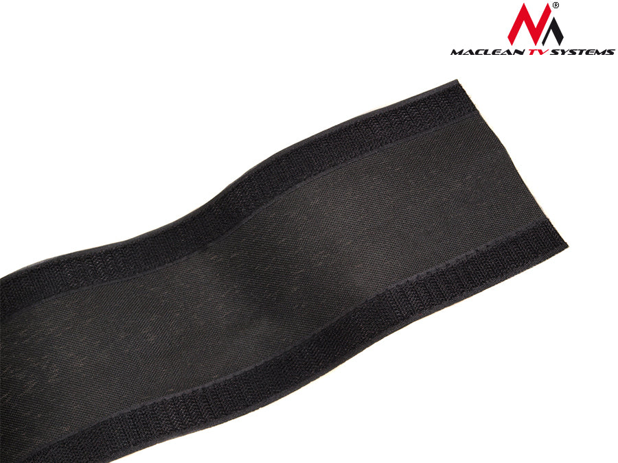 Maclean MCTV-677 Cable Black Velcro Cable Organisateur Cable Cover Floor Velcro Security Cable 2m 105mm Black