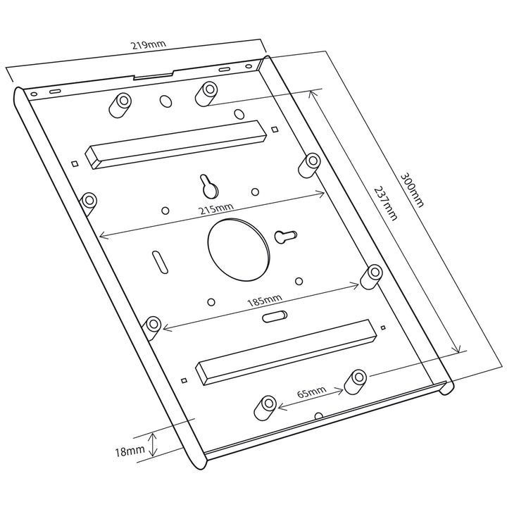 Support de table avec serrure pour tablette Maclean MC-677