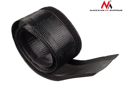 Maclean MCTV-675 Cable Cover With Velcro Wires Organizer 1.8m 85mm Black