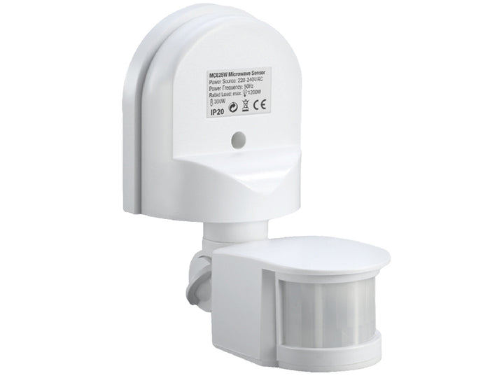 Sensor de movimiento de pared y crepuscular 180 ° Maclean MCE25W