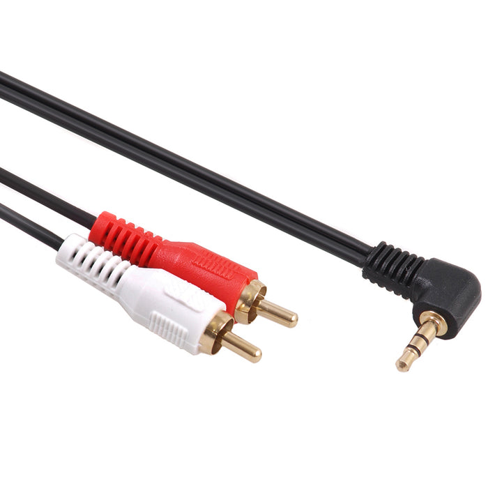 Cable de jack de ángulo de 3,5 mm MIDV-825 2RCA de 3 mm de alta calidad