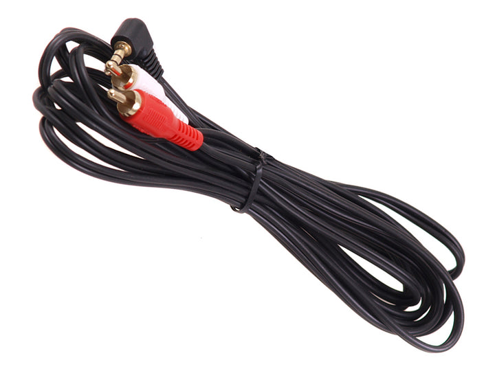 Minijack de 3,5 mm acodado 2RCA 15m MCTV-828 - Alta calidad de transmisión, larga vida útil