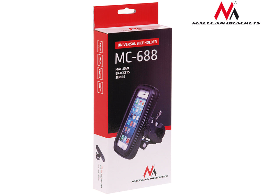 Maclean MC-688M Support vélo universel étanche pour smartphone taille M