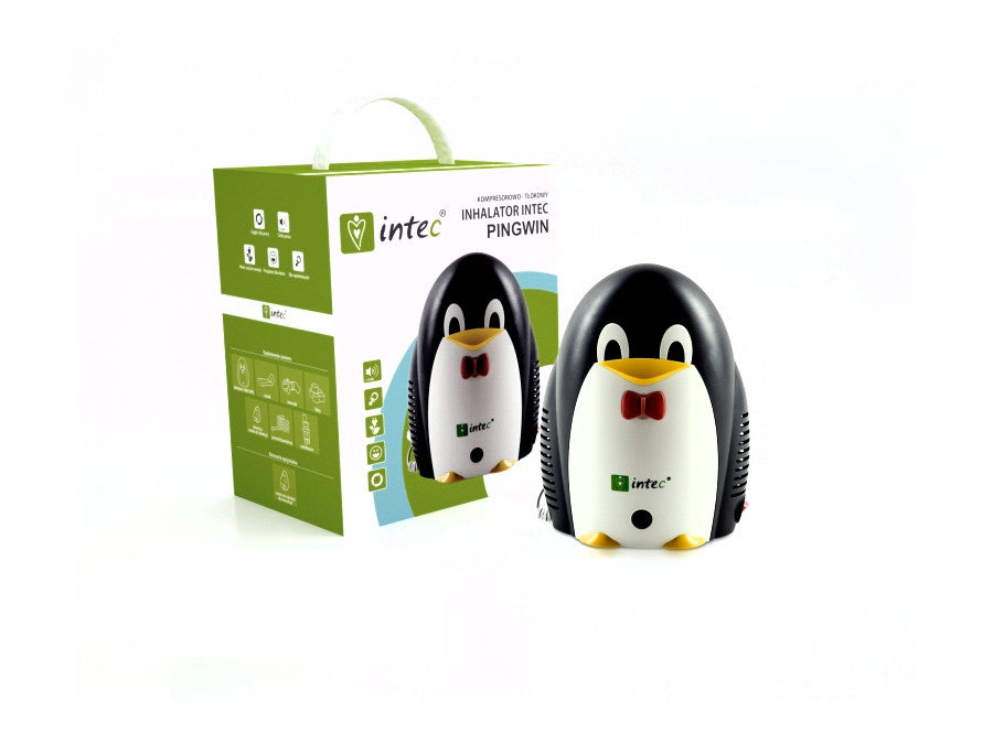 Intec Penguin Nebuliser Medical Inhaler with Accessories for Adults Kids Effective