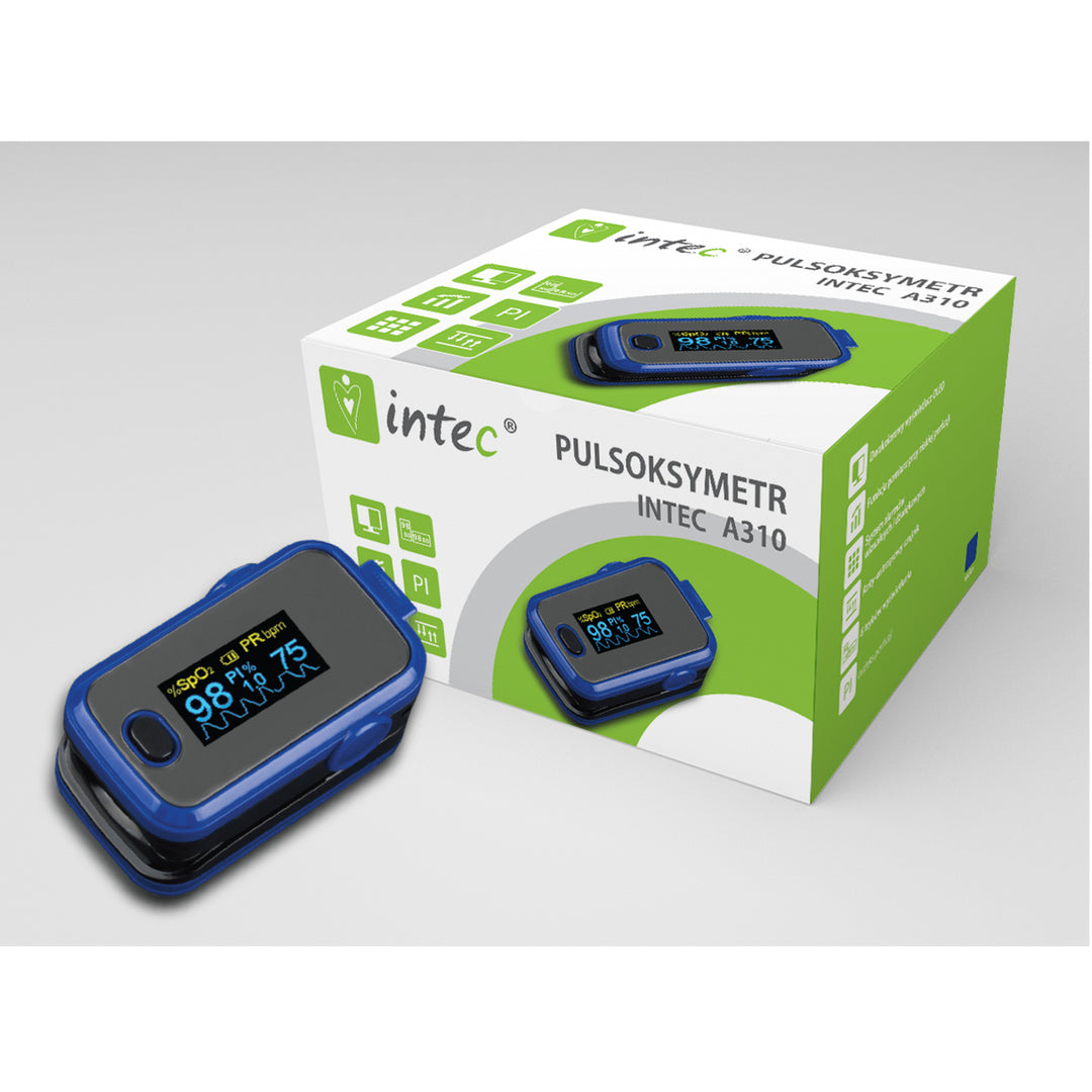 Intec A310 Pulse Oximeter Vingerpulsoximeter OLED-display Puls Zuurstofverzadigings Oximeter